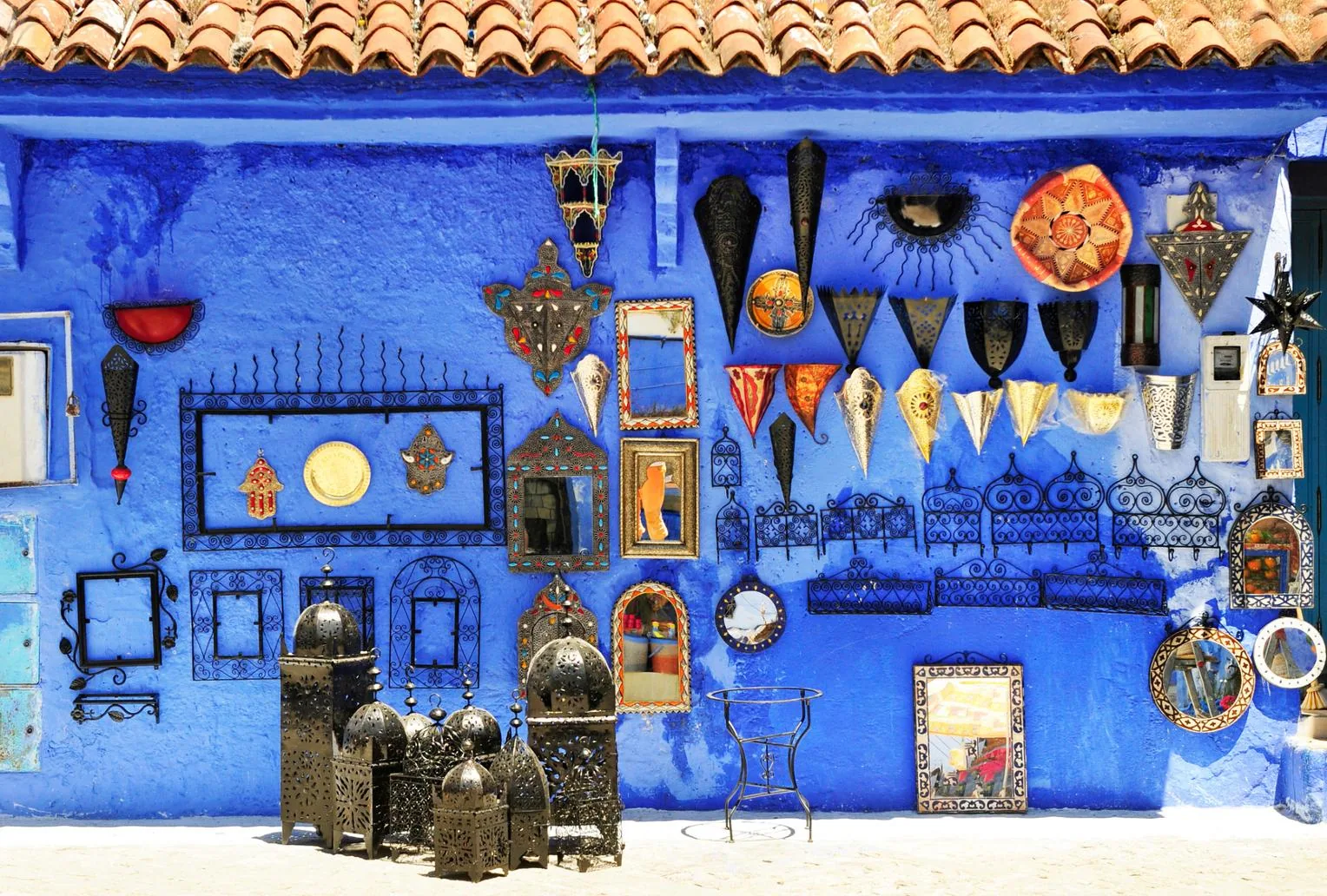 Blue stepped streets in the medina of Chefchaouen